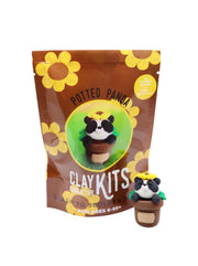 Potted Panda Clay Kit packaging with a small panda figure on a white background