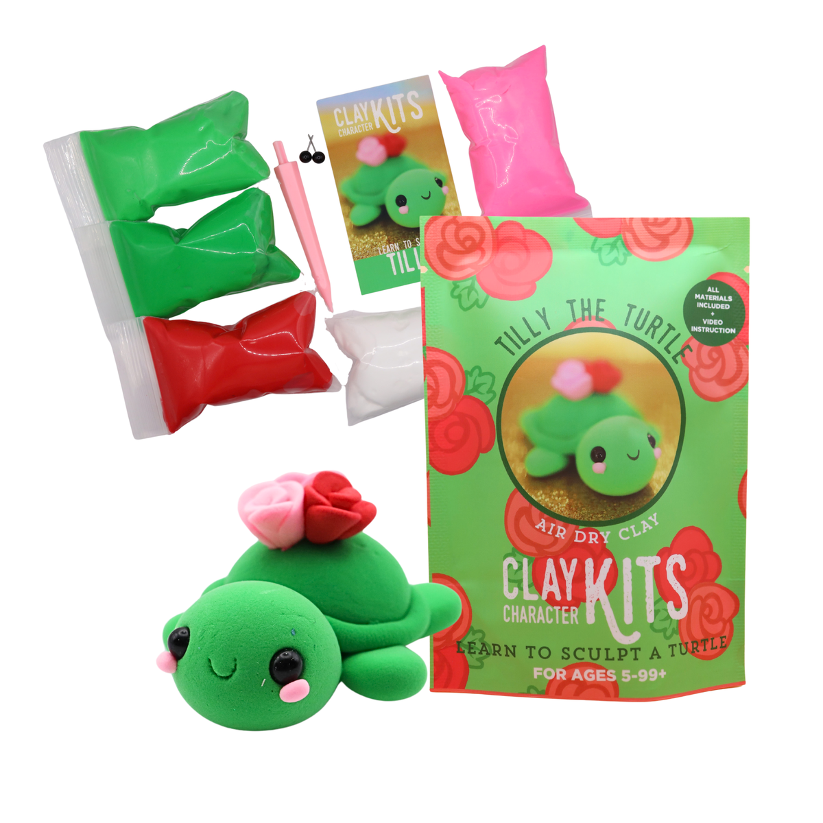 Kit de pâte à modeler autodurcissante Tilly la tortue