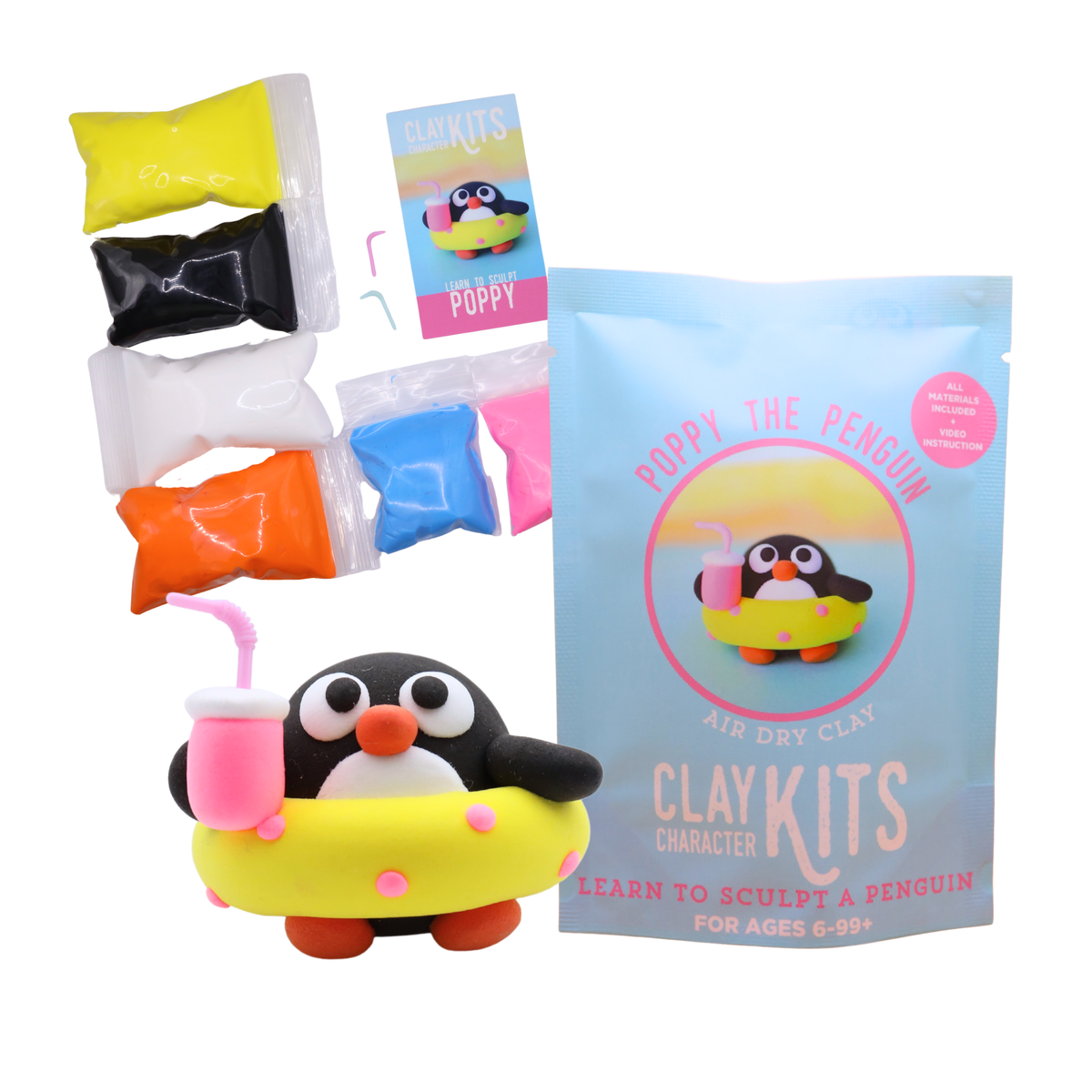 Poppy the Penguin Air Dry Kit