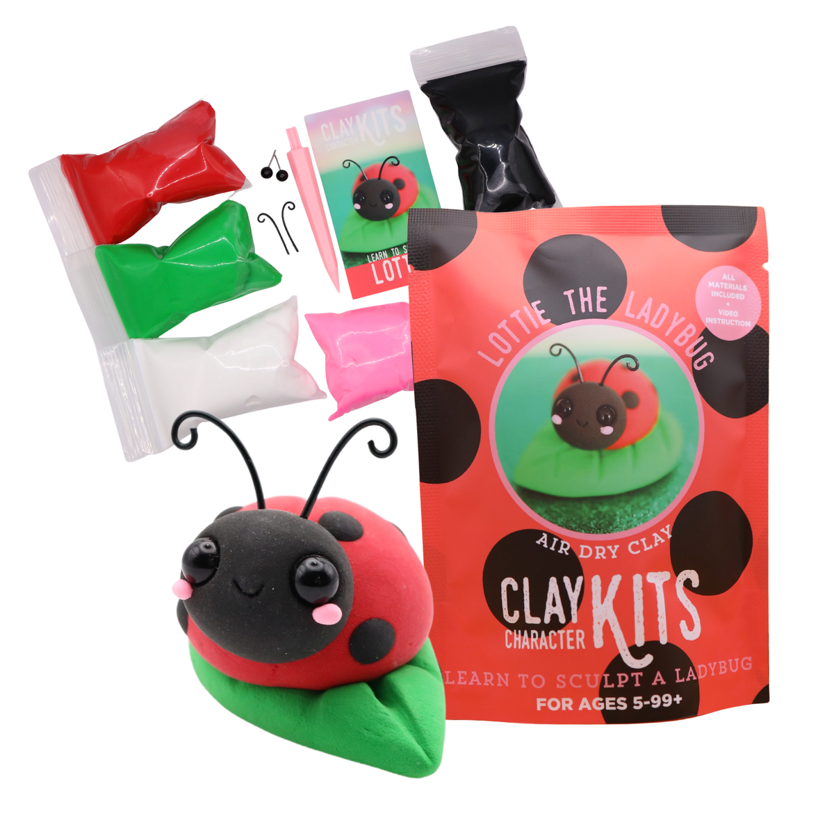 Lottie the Ladybug Air Dry Clay Kit